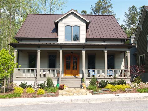 what color looks best on houses with brown metal roofs|brown metal roof house colors.